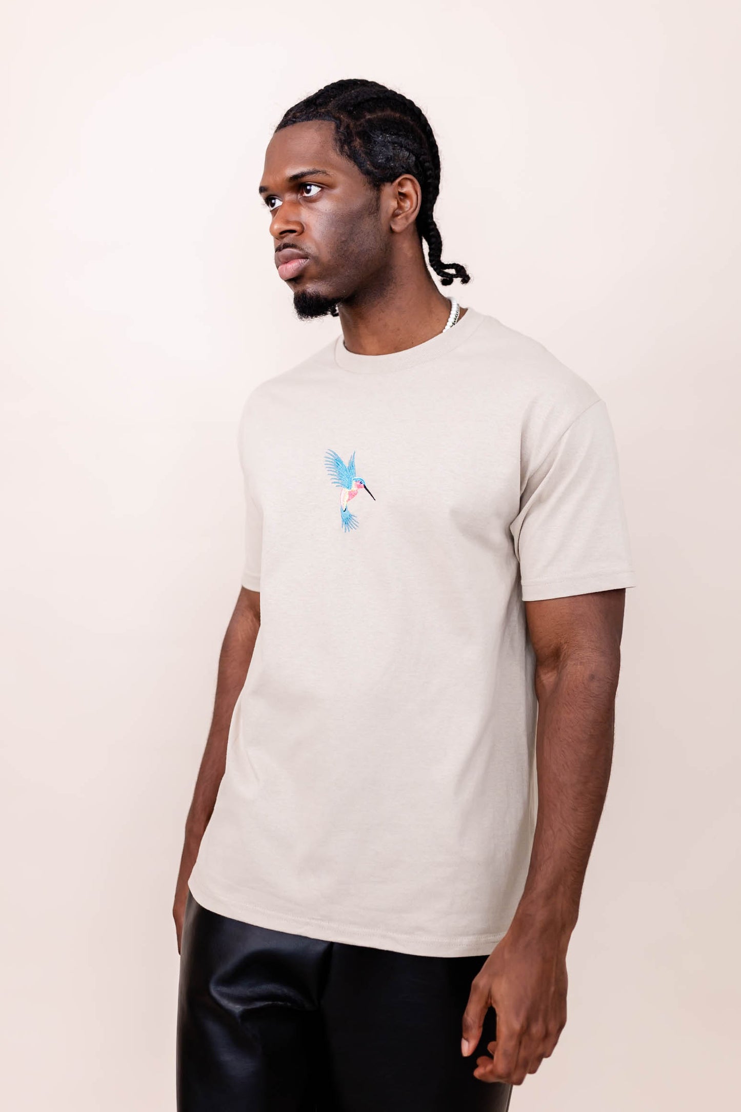Humming Bird Embroidered T-shirt - Premium from NOOLTRENDS - Just £34.99! Shop now at NOOLTRENDS