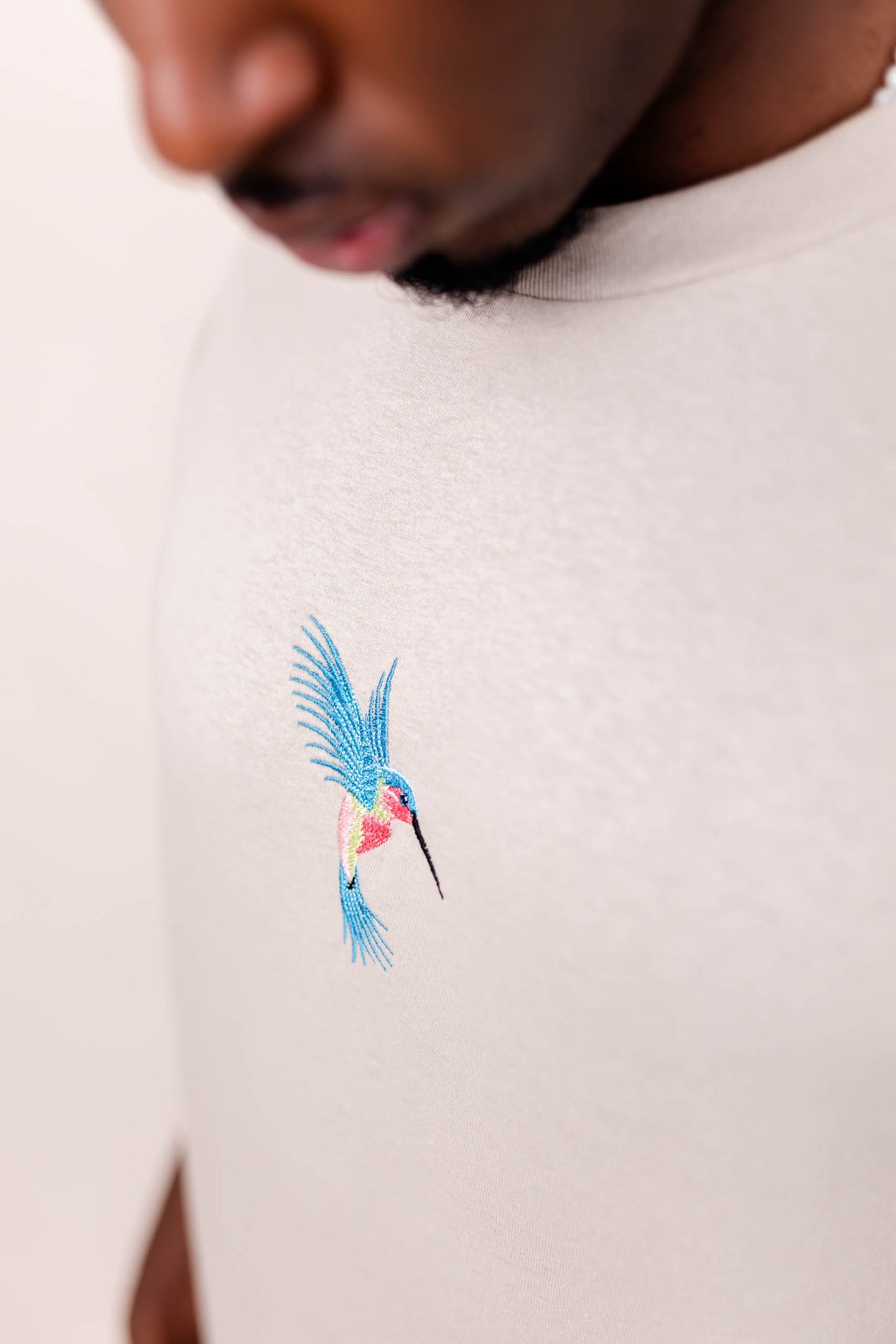 Humming Bird Embroidered T-shirt - Premium from NOOLTRENDS - Just £34.99! Shop now at NOOLTRENDS