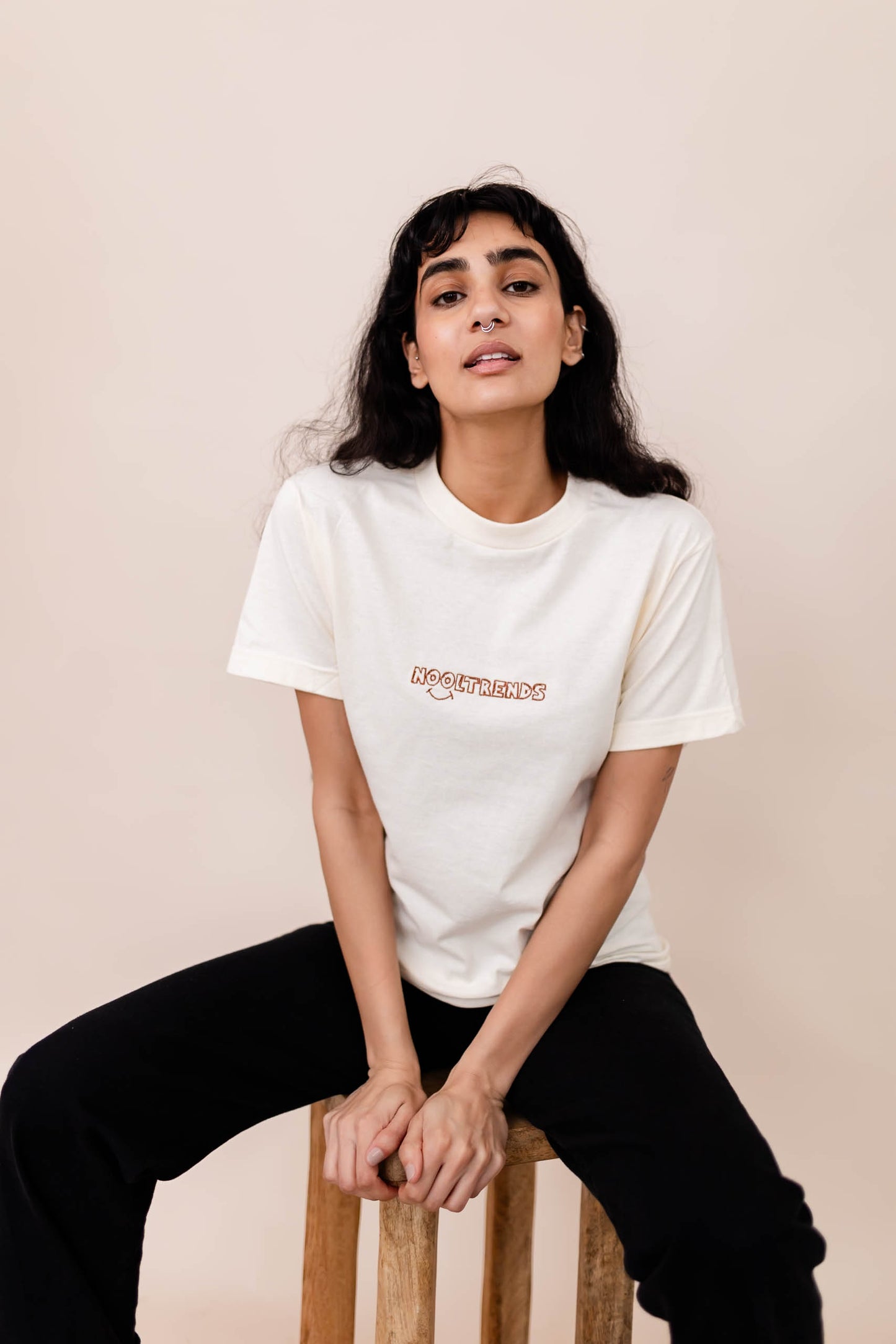 Nooltrends Cream T-shirt - Premium from NOOLTRENDS - Just £36! Shop now at NOOLTRENDS