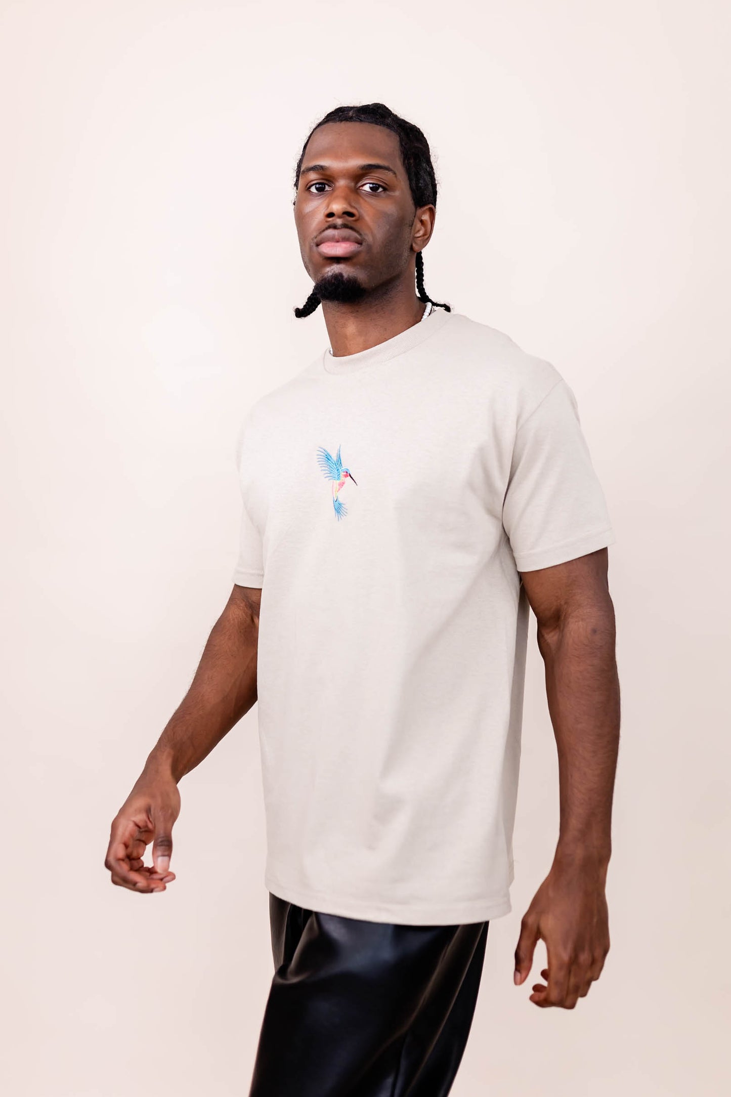 Humming Bird Embroidered T-shirt - Premium from NOOLTRENDS - Just £34.99! Shop now at NOOLTRENDS