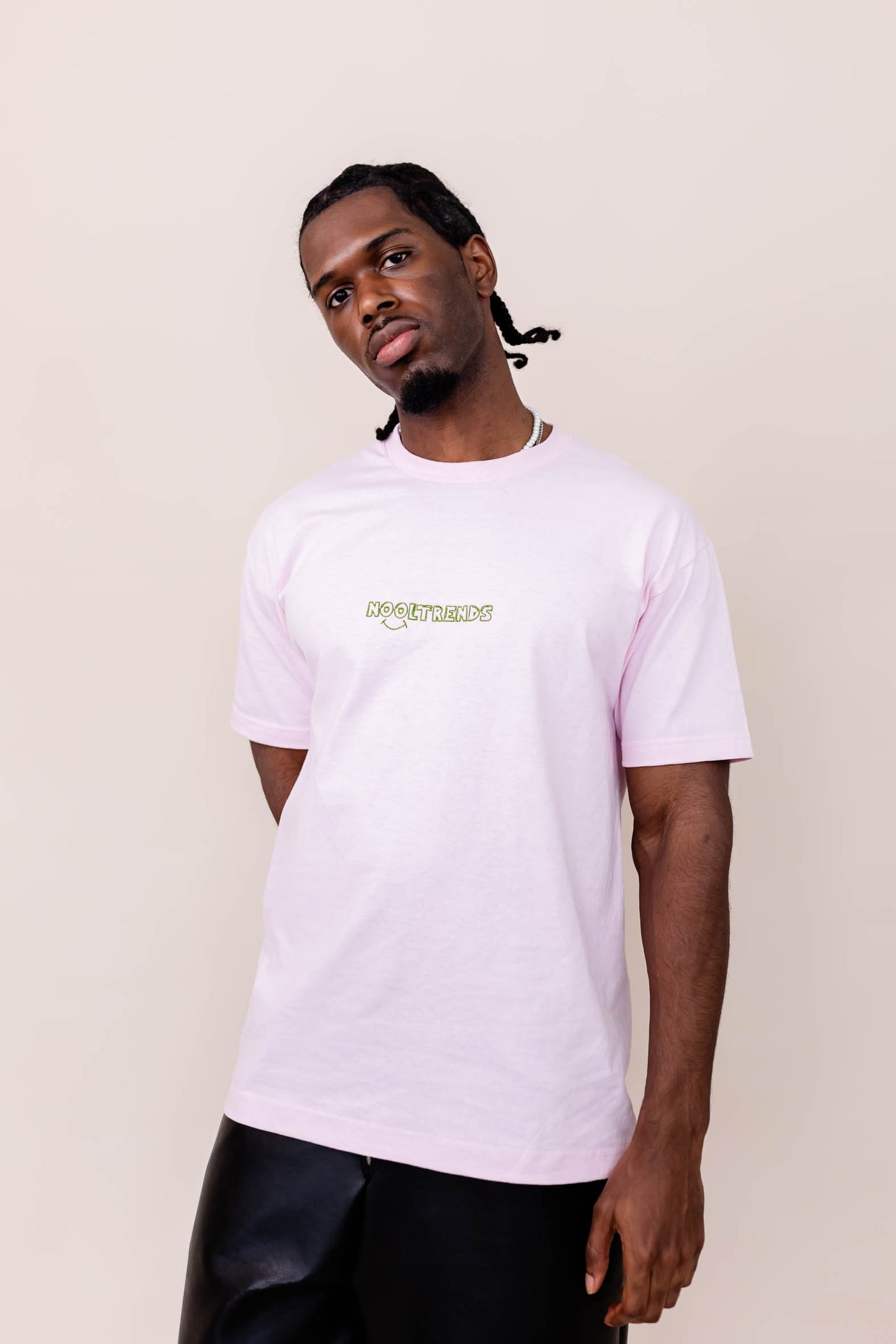 Nooltrends Light Pink T-shirt - Premium  from NOOLTRENDS - Just £36! Shop now at NOOLTRENDS