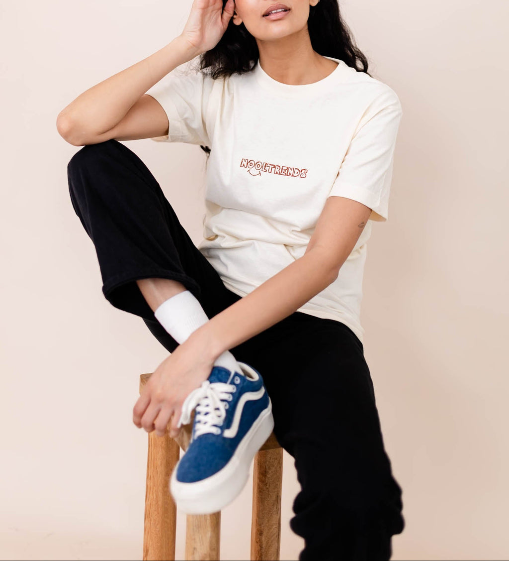 Nooltrends Cream T-shirt - Premium  from NOOLTRENDS - Just £36! Shop now at NOOLTRENDS