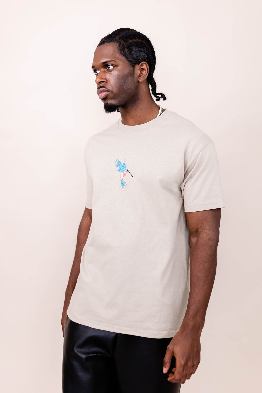Humming Bird Embroidered T-shirt - Premium  from NOOLTRENDS - Just £34.99! Shop now at NOOLTRENDS