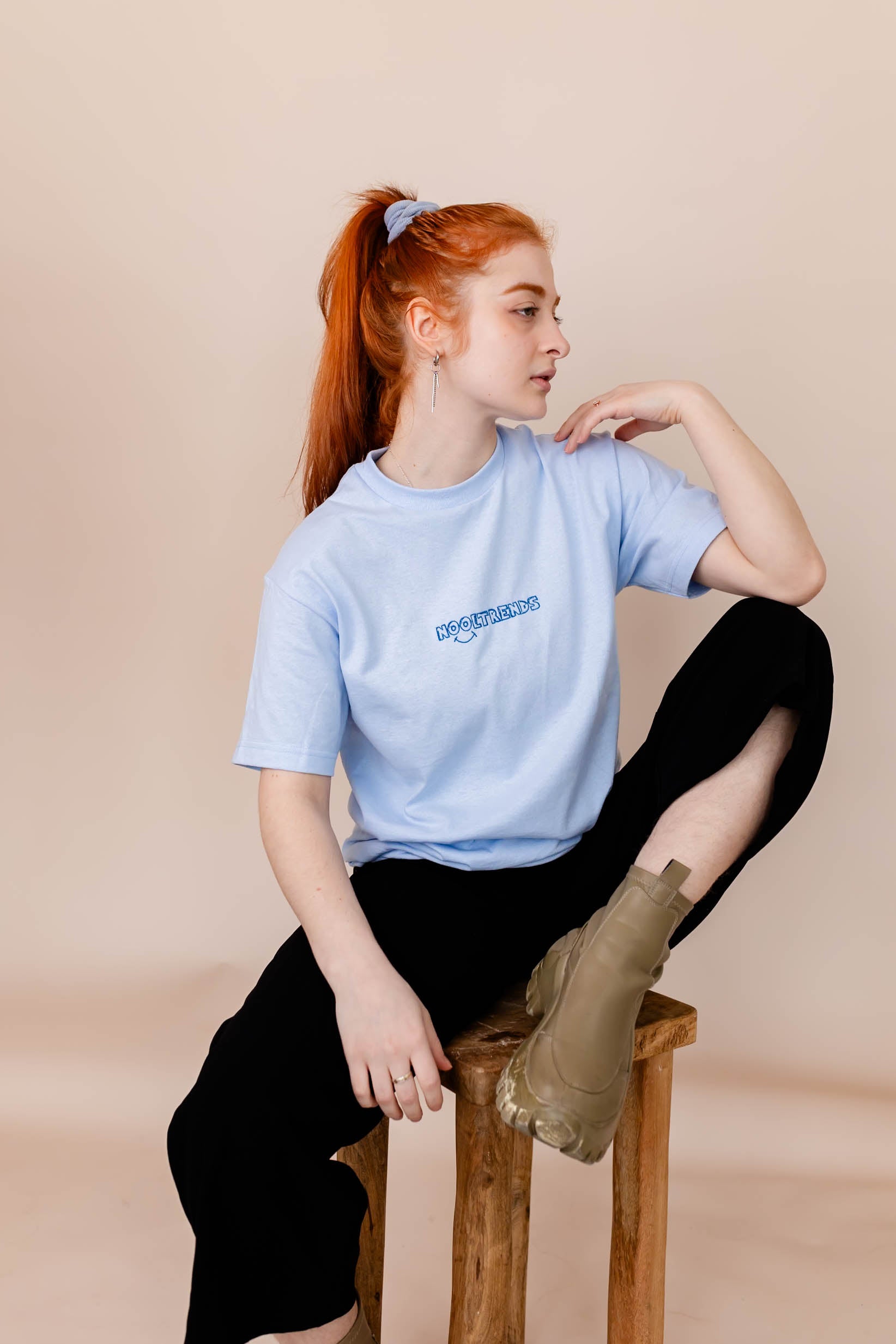 Nooltrends Light Blue Top - Premium  from NOOLTRENDS - Just £36! Shop now at NOOLTRENDS