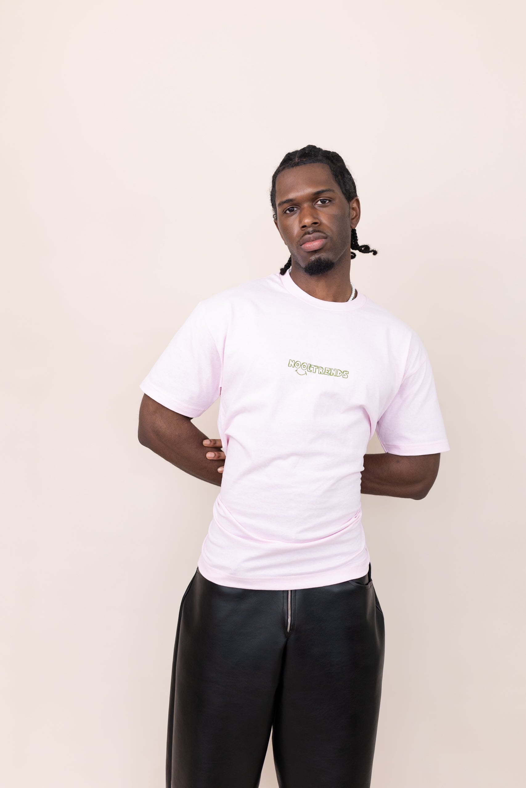 Nooltrends Light Pink T-shirt - Premium  from NOOLTRENDS - Just £36! Shop now at NOOLTRENDS