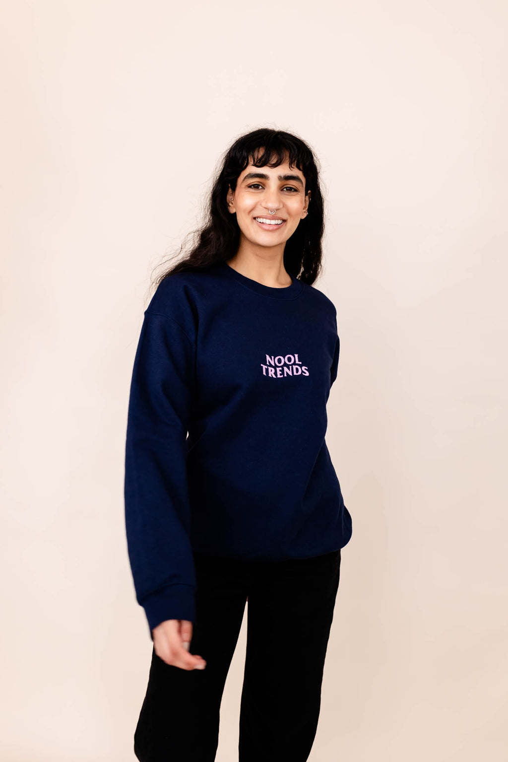 Nooltrends Sweatshirt | Navy Blue - Premium  from NOOLTRENDS - Just £42.99! Shop now at NOOLTRENDS