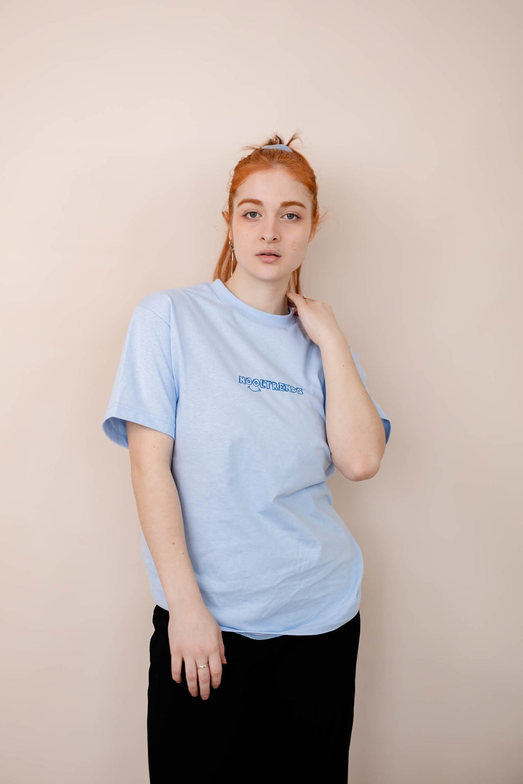 Nooltrends Light Blue Top - Premium  from NOOLTRENDS - Just £36! Shop now at NOOLTRENDS