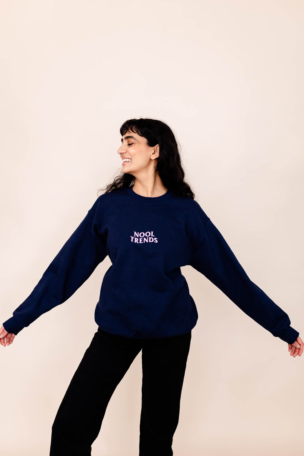 Nooltrends Sweatshirt | Navy Blue - Premium  from NOOLTRENDS - Just £42.99! Shop now at NOOLTRENDS