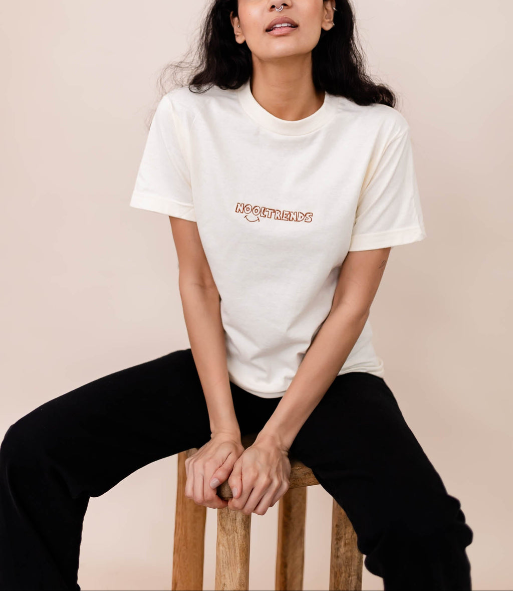 Nooltrends Cream T-shirt - Premium  from NOOLTRENDS - Just £36! Shop now at NOOLTRENDS