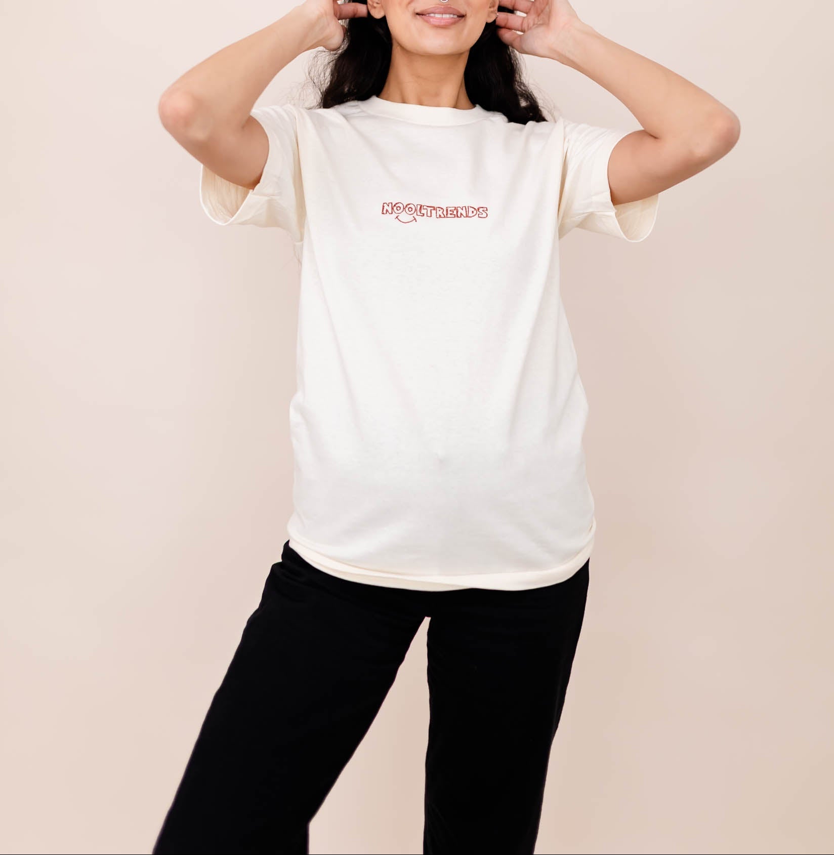 Nooltrends Cream T-shirt - Premium  from NOOLTRENDS - Just £36! Shop now at NOOLTRENDS