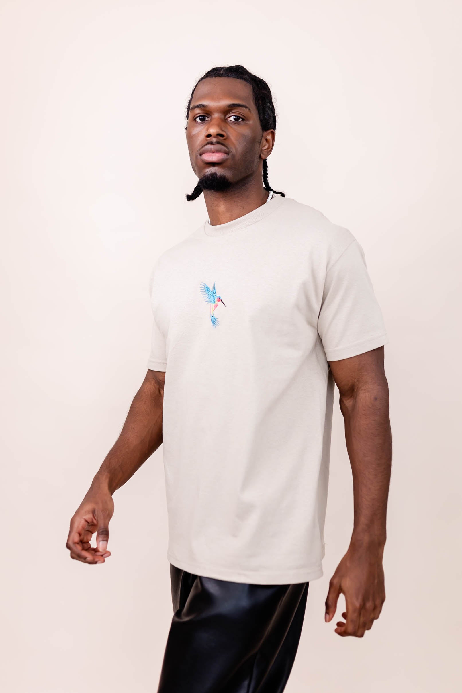 Humming Bird Embroidered T-shirt - Premium  from NOOLTRENDS - Just £34.99! Shop now at NOOLTRENDS