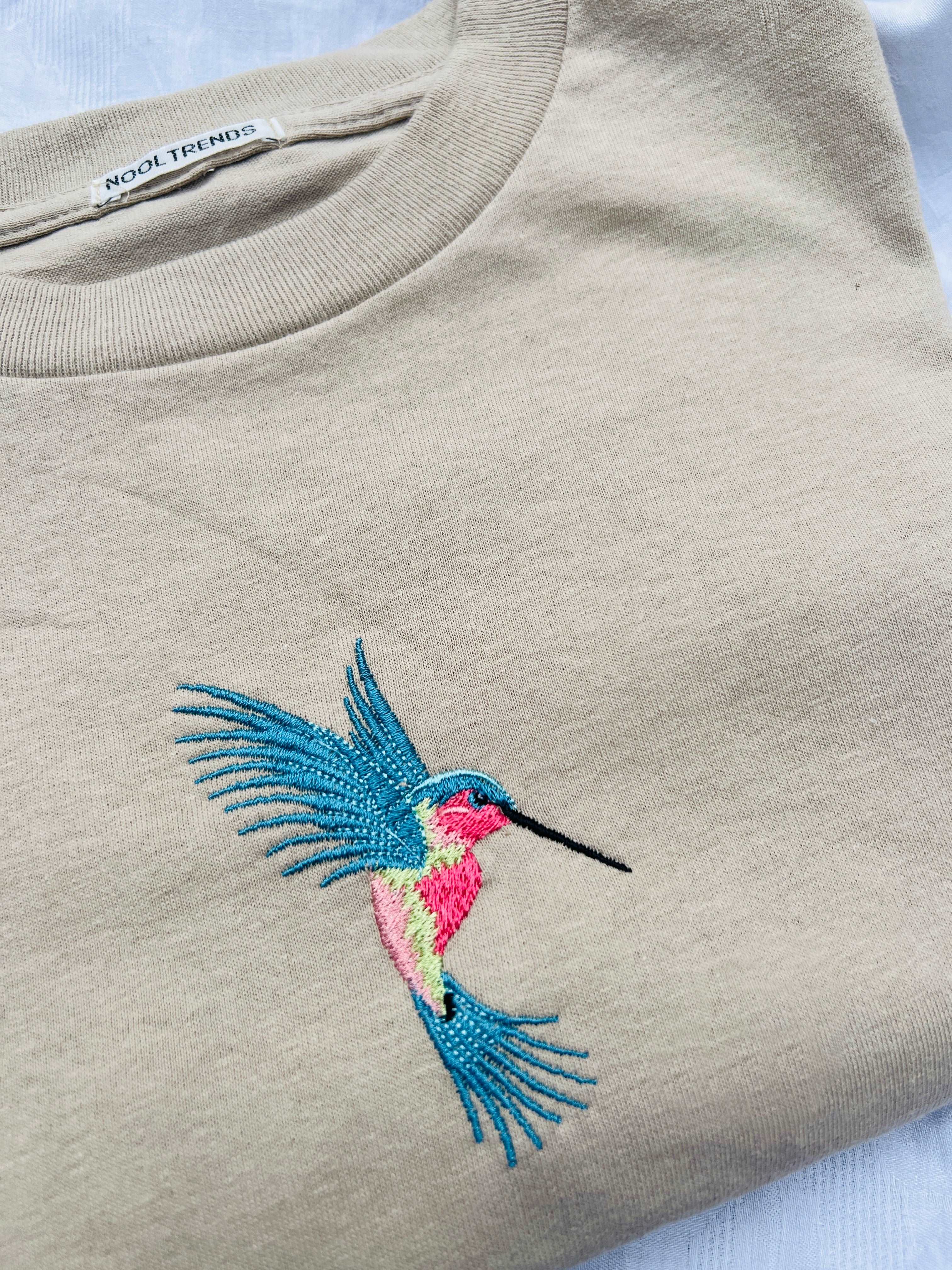 2024 s Must Have Humming Bird Embroidered T shirt Shop Today